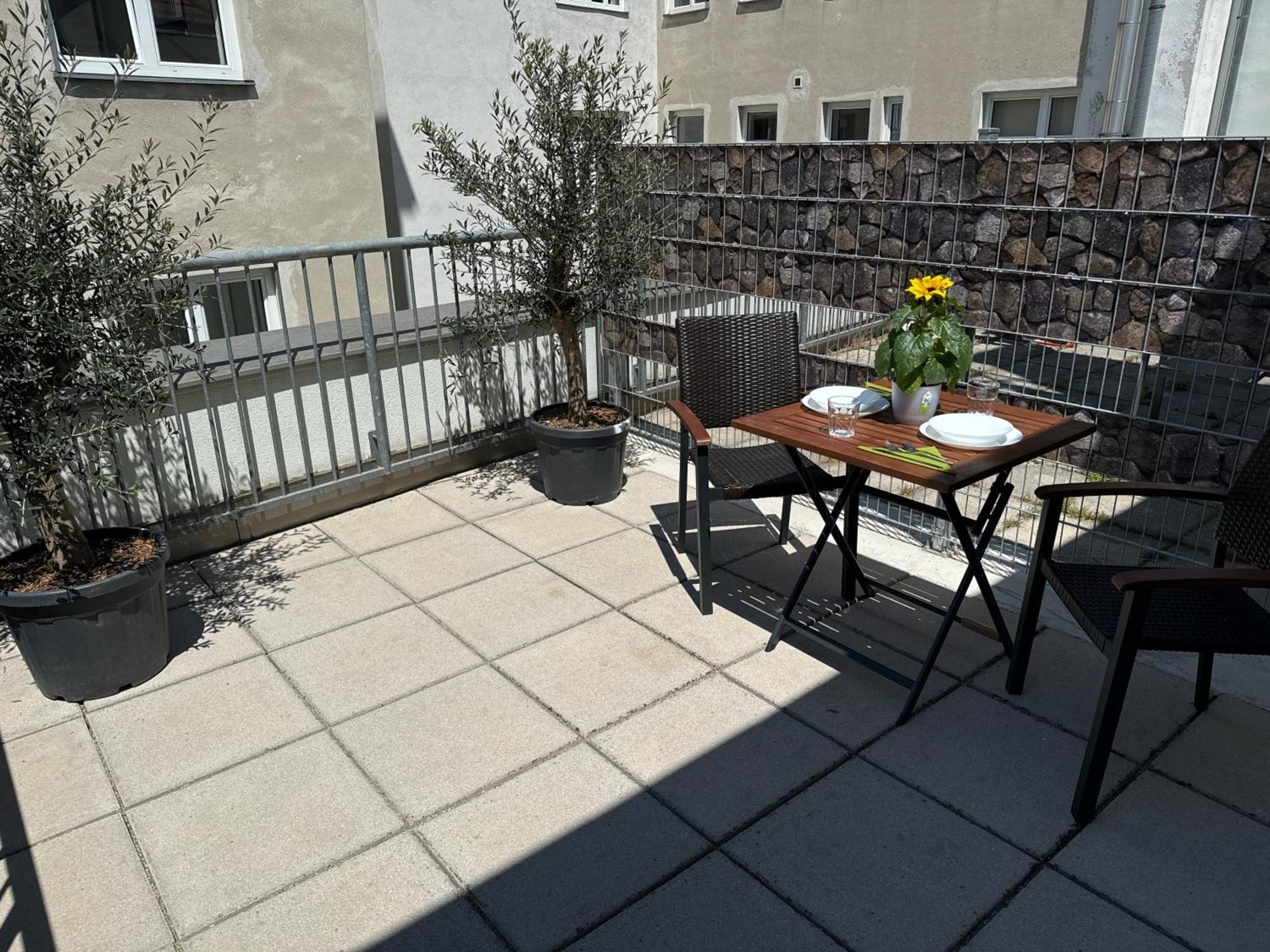 Klein Aber Fein Mit Terrasse Appartement Wenen Buitenkant foto